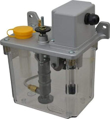 Trico - 2 L Reservoir Capacity, 3 - 6 cm Output per Cycle, 6-12 cm Output per Hour, Electric Central Lubrication System - 30 Min Interval Between Cycles, 130mm Wide x 225mm High, 110 Volts, Oil, 5/16-24 Outlet Thread - Americas Industrial Supply