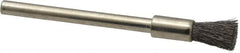 Osborn - 3/16" Brush Diam, End Brush - 1/8" Diam Shank, 25,000 Max RPM - Americas Industrial Supply