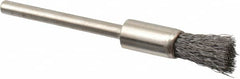 Osborn - 1/4" Brush Diam, End Brush - 1/8" Diam Shank, 25,000 Max RPM - Americas Industrial Supply