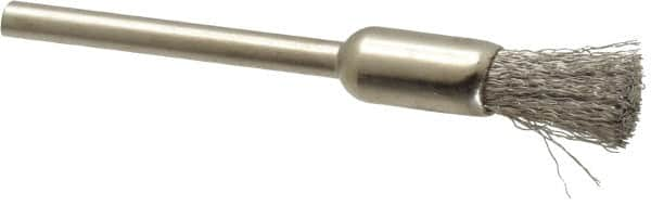 Osborn - 1/4" Brush Diam, End Brush - 1/8" Diam Shank, 25,000 Max RPM - Americas Industrial Supply