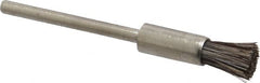 Osborn - 3/16" Brush Diam, End Brush - 3/32" Diam Shank, 25,000 Max RPM - Americas Industrial Supply