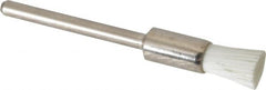 Osborn - 1,000 Grit, 1/4" Brush Diam, End Brush - Ultra Fine Grade, 1/8" Diam Shank, 6,000 Max RPM - Americas Industrial Supply