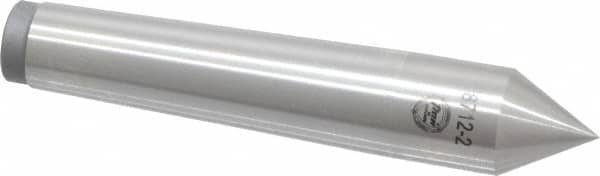 Value Collection - 0.71" Head Diam, Steel Standard Point Solid Dead Center - 2MT Morse Taper, 0.71" Point Diam, 3-15/16" OAL - Americas Industrial Supply