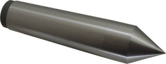 Value Collection - 1.76" Head Diam, Steel Standard Point Solid Dead Center - 5MT Morse Taper, 1.76" Point Diam, 7-7/8" OAL - Americas Industrial Supply