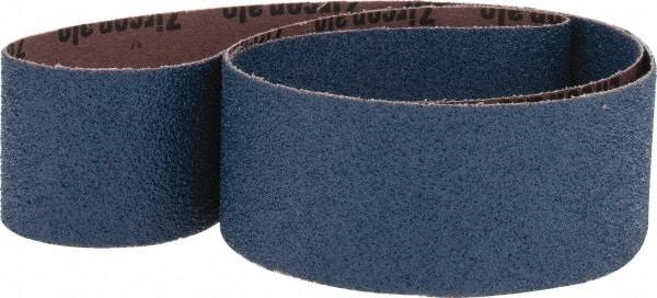 Made in USA - 2" Wide x 48" OAL, 40 Grit, Zirconia Alumina Abrasive Belt - Zirconia Alumina, Coarse, Coated, X Weighted Cloth Backing - Americas Industrial Supply