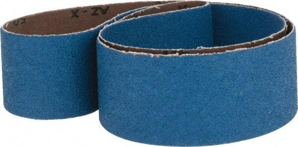 Made in USA - 2" Wide x 48" OAL, 50 Grit, Zirconia Alumina Abrasive Belt - Zirconia Alumina, Coarse, Coated, X Weighted Cloth Backing - Americas Industrial Supply
