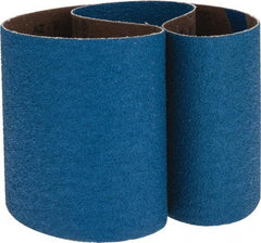 Made in USA - 4" Wide x 36" OAL, 40 Grit, Zirconia Alumina Abrasive Belt - Zirconia Alumina, Coarse, Coated, X Weighted Cloth Backing - Americas Industrial Supply