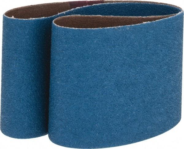 Made in USA - 3" Wide x 24" OAL, 60 Grit, Zirconia Alumina Abrasive Belt - Zirconia Alumina, Medium, Coated, X Weighted Cloth Backing - Americas Industrial Supply
