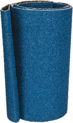 Made in USA - 6" Wide x 48" OAL, 36 Grit, Zirconia Alumina Abrasive Belt - Zirconia Alumina, Very Coarse, Coated, X Weighted Cloth Backing - Americas Industrial Supply