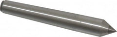 Made in USA - Carbide-Tipped Alloy Steel Standard Point Solid Dead Center - 1MT Morse Taper, 3-5/16" OAL - Americas Industrial Supply