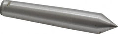 Made in USA - Carbide-Tipped Alloy Steel Standard Point Solid Dead Center - 2MT Morse Taper, 4-3/16" OAL - Americas Industrial Supply