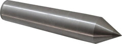 Made in USA - Carbide-Tipped Alloy Steel Standard Point Solid Dead Center - 5MT Morse Taper, 8-1/2" OAL - Americas Industrial Supply