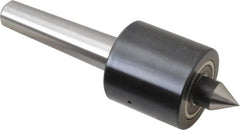 Riten - MT2 Taper Shank, 1-5/8" Head Diam 1,000 Lb Capacity Live Center - 2,500 Max RPM, 1-5/8" Head Length, 9/16" Point Diam, 13/16" Point Len, 300 Lb Max Workpc, Standard Point - Americas Industrial Supply