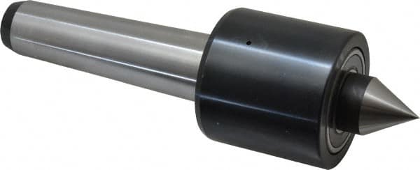 Riten - MT4 Taper Shank, 2-3/8" Head Diam 2,200 Lb Capacity Live Center - 2,500 Max RPM, 2-1/4" Head Length, 1" Point Diam, 1-1/4" Point Len, 1,100 Lb Max Workpc, Standard Point - Americas Industrial Supply