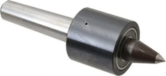 Riten - MT3 Taper Shank, 2" Head Diam 1,830 Lb Capacity Live Center - 2,500 Max RPM, 1-15/16" Head Length, 3/8" Point Diam, 1-1/2" Point Len, 300 Lb Max Workpc, Tracer Point - Americas Industrial Supply