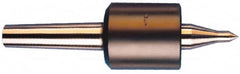 Riten - MT2 Taper Shank, 1-3/4" Head Diam 4,600 Lb Capacity Live Center - 5,000 Max RPM, 2-3/8" Head Length, 7/8" Point Diam, 1-1/8" Point Len, 880 Lb Max Workpc, Standard Point - Americas Industrial Supply