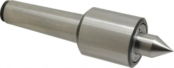 Riten - MT5 Taper Shank, 2-7/8" Head Diam 9,000 Lb Capacity Live Center - 5,500 Max RPM, 3-3/16" Head Length, 1-1/4" Point Diam, 2" Point Len, 4,400 Lb Max Workpc, Standard Point - Americas Industrial Supply