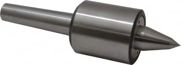 Riten - MT4 Taper Shank, 2-7/8" Head Diam 9,000 Lb Capacity Live Center - 5,500 Max RPM, 3-5/16" Head Length, 9/16" Point Diam, 2-1/16" Point Len, 1,700 Lb Max Workpc, Tracer Point - Americas Industrial Supply