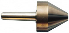 Riten - MT3 Taper Shank, 6-1/2" Head Diam 8,000 Lb Capacity Live Center - 3-29/32" Head Length, 3" Point Diam, 3.9063" Point Len, 3,800 Lb Max Workpc, Bull Nose Point - Americas Industrial Supply