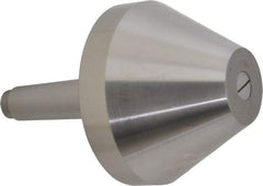 Riten - MT4 Taper Shank, 5" Head Diam 8,000 Lb Capacity Live Center - 3-13/16" Head Length, 2" Point Diam, 3-13/16" Point Len, 4,800 Lb Max Workpc, Bull Nose Point - Americas Industrial Supply