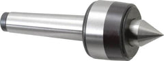 Bison - MT2 Taper Shank, 1.57" Head Diam 460 Lb Capacity Live Center - 5,000 Max RPM, 0.7" Point Diam, 0.87" Point Len, 460 Lb Max Workpc, 4.74" OAL, 0.87" Long Tip, Standard Point - Americas Industrial Supply