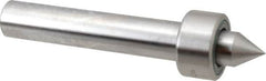Riten - Straight Shank, 1-11/16" Head Diam 4,250 Lb Capacity Live Center - 1,000 Max RPM, 15/16" Long Case, 7/8" Point Diam, 1" Point Len, 1,000 Lb Max Workpiece, Standard Point - Americas Industrial Supply