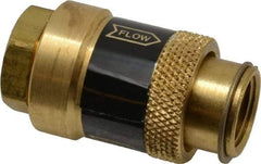 Coilhose Pneumatics - 3/8" Pipe, FNPT x FNPT, Brass Lockout Valve - 150 Max psi, Brass Sleeve - Americas Industrial Supply