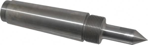 Riten - 7/8" Head Diam, Steel Long Point Solid Dead Center - 5MT Morse Taper, 7/8" Point Diam, 2-1/2" Point Length - Americas Industrial Supply