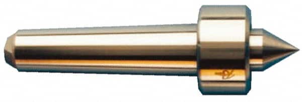 Riten - Jarno 6 Taper Shank, 1-1/4" Head Diam 1,500 Lb Capacity Live Center - 1,000 Max RPM, 3/4" Long Case, 3/4" Point Diam, 13/16" Point Len, 300 Lb Max Workpiece, Standard Point - Americas Industrial Supply