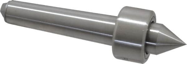 Riten - MT2 Taper Shank, 1-1/4" Head Diam 1,500 Lb Capacity Live Center - 1,000 Max RPM, 3/4" Head Length, 3/4" Point Diam, 13/16" Point Len, 400 Lb Max Workpc, Standard Point - Americas Industrial Supply