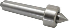 Riten - MT4 Taper Shank, 2-1/8" Head Diam 6,750 Lb Capacity Live Center - 1,000 Max RPM, 1-3/16" Head Length, 1" Point Diam, 1" Point Len, 1,800 Lb Max Workpc, Standard Point - Americas Industrial Supply