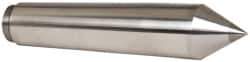 Riten - 0.475" Head Diam, Carbide-Tipped Steel Standard Point Solid Dead Center - 1MT Morse Taper, 0.475" Point Diam, 3-5/16" OAL - Americas Industrial Supply