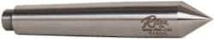 Riten - 0.7" Head Diam, Hardened Tool Steel Standard Point Solid Dead Center - 2MT Morse Taper, 0.7" Point Diam, 4-3/16" OAL - Americas Industrial Supply