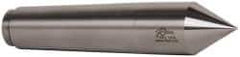 Riten - 1.748" Head Diam, Hardened Tool Steel Standard Point Solid Dead Center - 5MT Morse Taper, 1.748" Point Diam, 8-1/2" OAL - Americas Industrial Supply