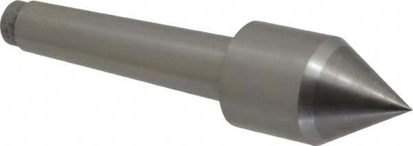 Riten - 1-1/4" Head Diam, Carbide-Tipped Steel Standard Point Solid Dead Center - B&S 7 Brown & Sharpe Taper, 1-1/4" Point Diam - Americas Industrial Supply