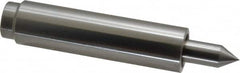 Concentric - Straight Shank, Live Center - 3,000 Max RPM, 0.378" Point Diam, 0.88" Point Len, 274 Lb Max Workpiece, Standard Point - Americas Industrial Supply