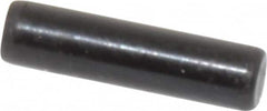 Holo-Krome - 3mm Diam x 12mm Pin Length Grade 8 Alloy Steel Standard Dowel Pin - Black Luster Finish, C 60 (Surface) & C 50-58 Hardness, 1 Beveled & 1 Rounded End - Americas Industrial Supply