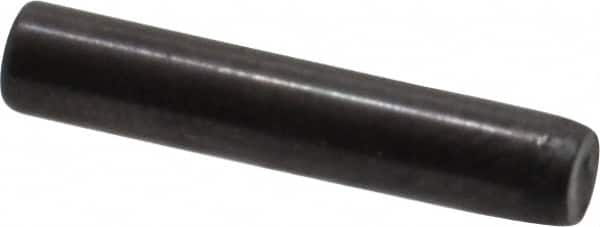 Holo-Krome - 3mm Diam x 16mm Pin Length Grade 8 Alloy Steel Standard Dowel Pin - Black Luster Finish, C 60 (Surface) & C 50-58 Hardness, 1 Beveled & 1 Rounded End - Americas Industrial Supply