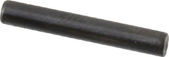 Holo-Krome - 3mm Diam x 20mm Pin Length Grade 8 Alloy Steel Standard Dowel Pin - Black Luster Finish, C 60 (Surface) & C 50-58 Hardness, 1 Beveled & 1 Rounded End - Americas Industrial Supply