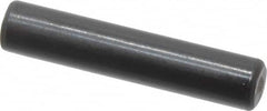 Holo-Krome - 4mm Diam x 20mm Pin Length Grade 8 Alloy Steel Standard Dowel Pin - Black Luster Finish, C 60 (Surface) & C 50-58 Hardness, 1 Beveled & 1 Rounded End - Americas Industrial Supply