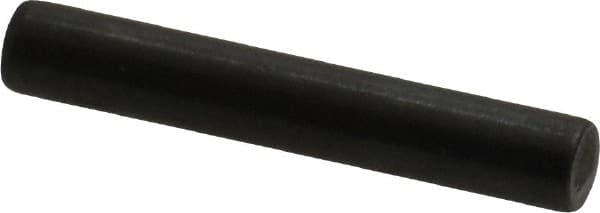 Holo-Krome - 4mm Diam x 25mm Pin Length Grade 8 Alloy Steel Standard Dowel Pin - Black Luster Finish, C 60 (Surface) & C 50-58 Hardness, 1 Beveled & 1 Rounded End - Americas Industrial Supply
