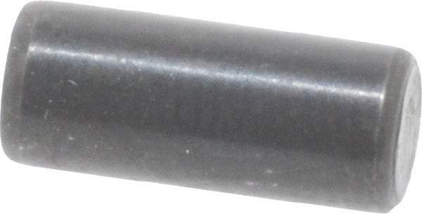 Holo-Krome - 5mm Diam x 12mm Pin Length Grade 8 Alloy Steel Standard Dowel Pin - Black Luster Finish, C 60 (Surface) & C 50-58 Hardness, 1 Beveled & 1 Rounded End - Americas Industrial Supply