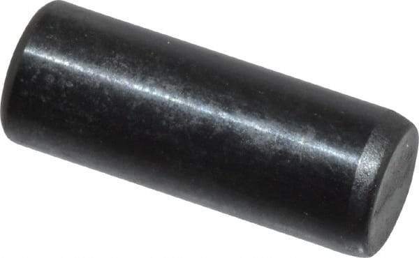 Holo-Krome - 6mm Diam x 16mm Pin Length Grade 8 Alloy Steel Standard Dowel Pin - Black Luster Finish, C 60 (Surface) & C 50-58 Hardness, 1 Beveled & 1 Rounded End - Americas Industrial Supply