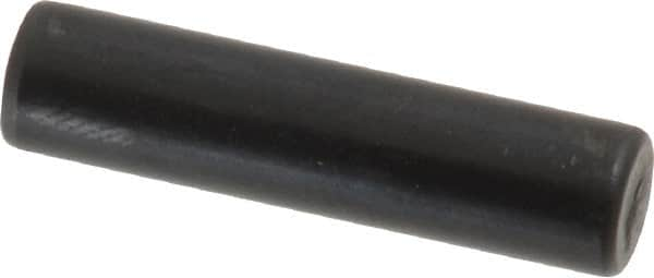 Holo-Krome - 6mm Diam x 25mm Pin Length Grade 8 Alloy Steel Standard Dowel Pin - Black Luster Finish, C 60 (Surface) & C 50-58 Hardness, 1 Beveled & 1 Rounded End - Americas Industrial Supply