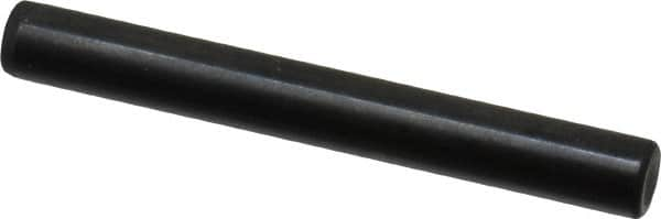 Holo-Krome - 6mm Diam x 50mm Pin Length Grade 8 Alloy Steel Standard Dowel Pin - Black Luster Finish, C 60 (Surface) & C 50-58 Hardness, 1 Beveled & 1 Rounded End - Americas Industrial Supply