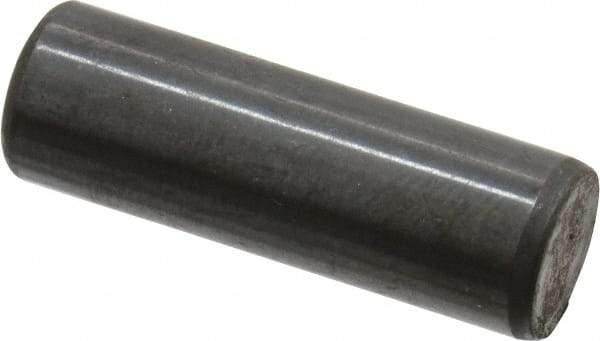 Holo-Krome - 8mm Diam x 25mm Pin Length Grade 8 Alloy Steel Standard Dowel Pin - Black Luster Finish, C 60 (Surface) & C 50-58 Hardness, 1 Beveled & 1 Rounded End - Americas Industrial Supply
