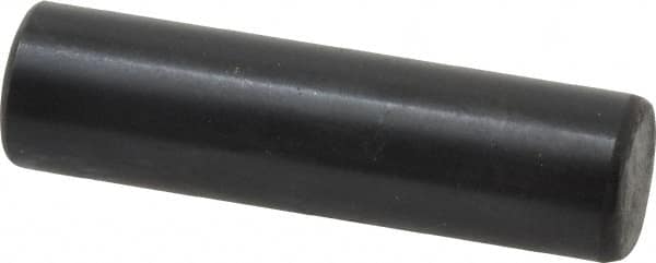 Holo-Krome - 8mm Diam x 30mm Pin Length Grade 8 Alloy Steel Standard Dowel Pin - Black Luster Finish, C 60 (Surface) & C 50-58 Hardness, 1 Beveled & 1 Rounded End - Americas Industrial Supply