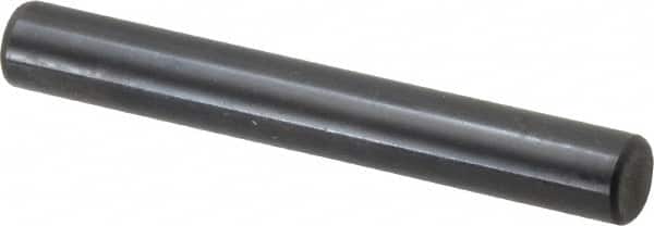 Holo-Krome - 8mm Diam x 60mm Pin Length Grade 8 Alloy Steel Standard Dowel Pin - Black Luster Finish, C 60 (Surface) & C 50-58 Hardness, 1 Beveled & 1 Rounded End - Americas Industrial Supply