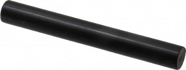 Holo-Krome - 10mm Diam x 80mm Pin Length Grade 8 Alloy Steel Standard Dowel Pin - Black Luster Finish, C 60 (Surface) & C 50-58 Hardness, 1 Beveled & 1 Rounded End - Americas Industrial Supply