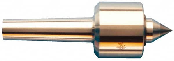 Riten - MT2 Taper Shank, 2-1/8" Head Diam 2,600 Lb Capacity Live Center - 6,000 Max RPM, 2" Head Length, 1" Point Diam, 1-1/4" Point Len, 440 Lb Max Workpc, Standard Point - Americas Industrial Supply